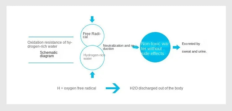 HydraGlas™ Hydrogen Water Ionizer Bottle