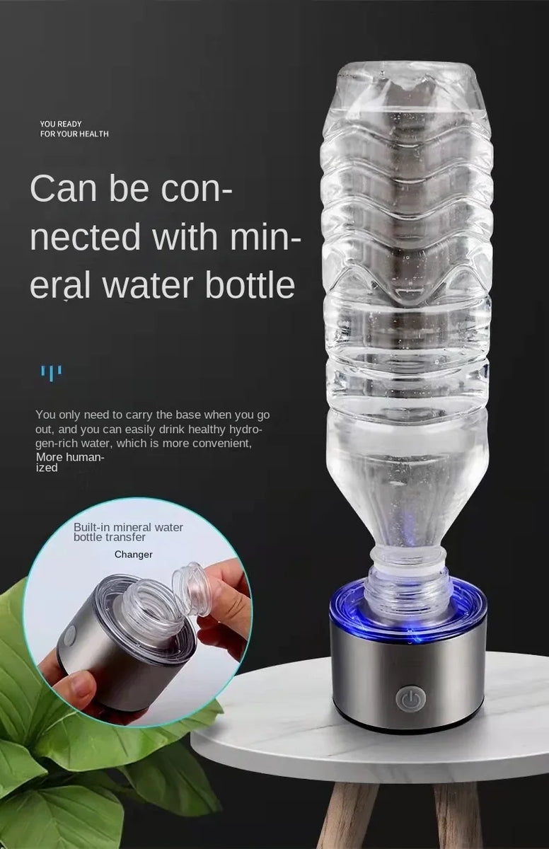 HydraGlas™ Hydrogen Water Ionizer Bottle